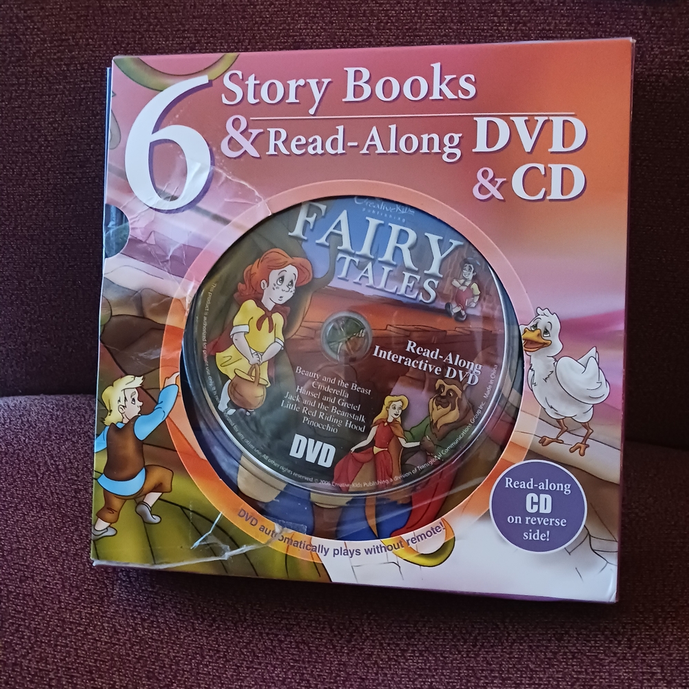 Fairy Tales Story Books & Read-Along DVD & CD Set - Multicolor